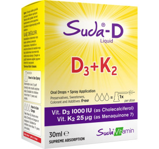 Suda Vitamin Suda-D D3+K2 Liquid  30ml