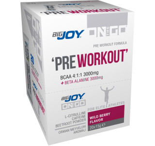 Bigjoy Sports ONTHEGO Preworkout Orman Meyveli 20 x 15g