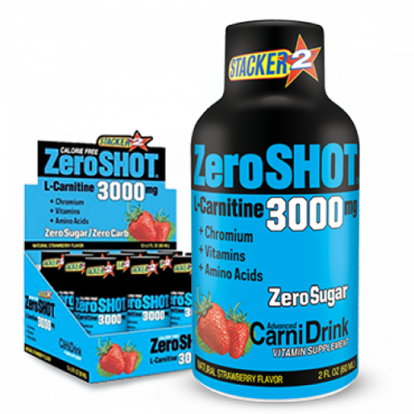 ZeroSHOT 3000mg Çilek 12 x 60ml