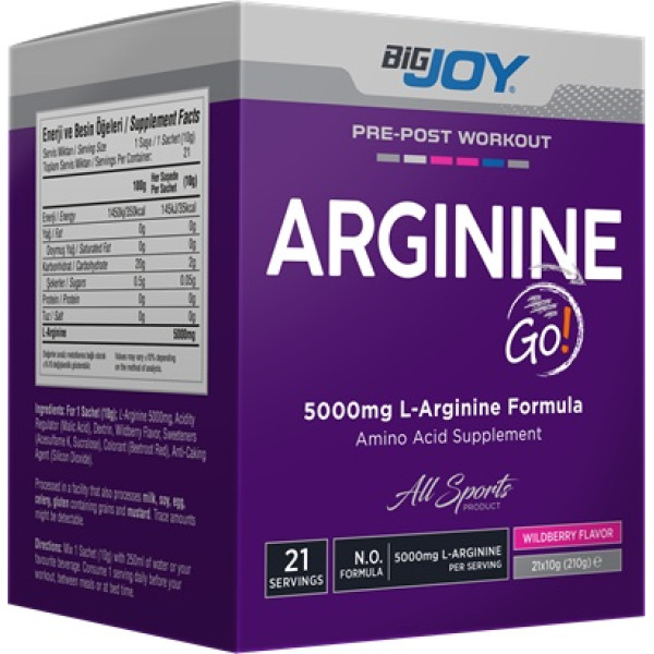 Bigjoy Sports Arginine Go! Orman Meyveli 21 Servis
