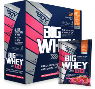 Bigjoy Sports BIGWHEYGO Whey Protein Çilek 68 Servis