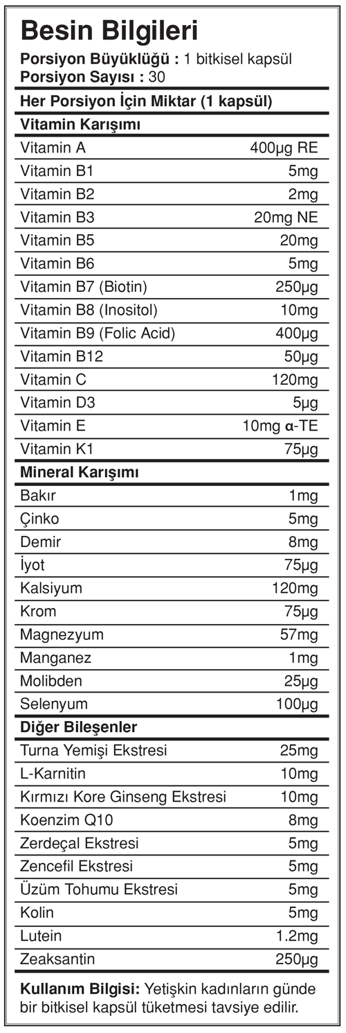 Suda Vitamin Multifem Multivitamin Suda Vitamin Multifem Multivitamin