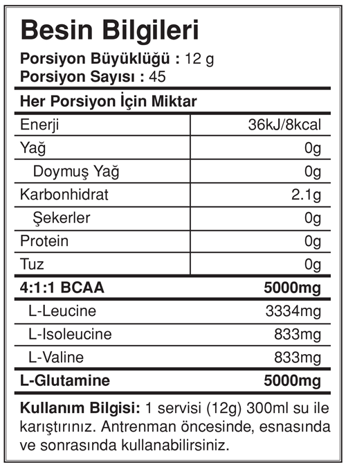 Mysupplement Doypack Bcaa + Glutamine  540g